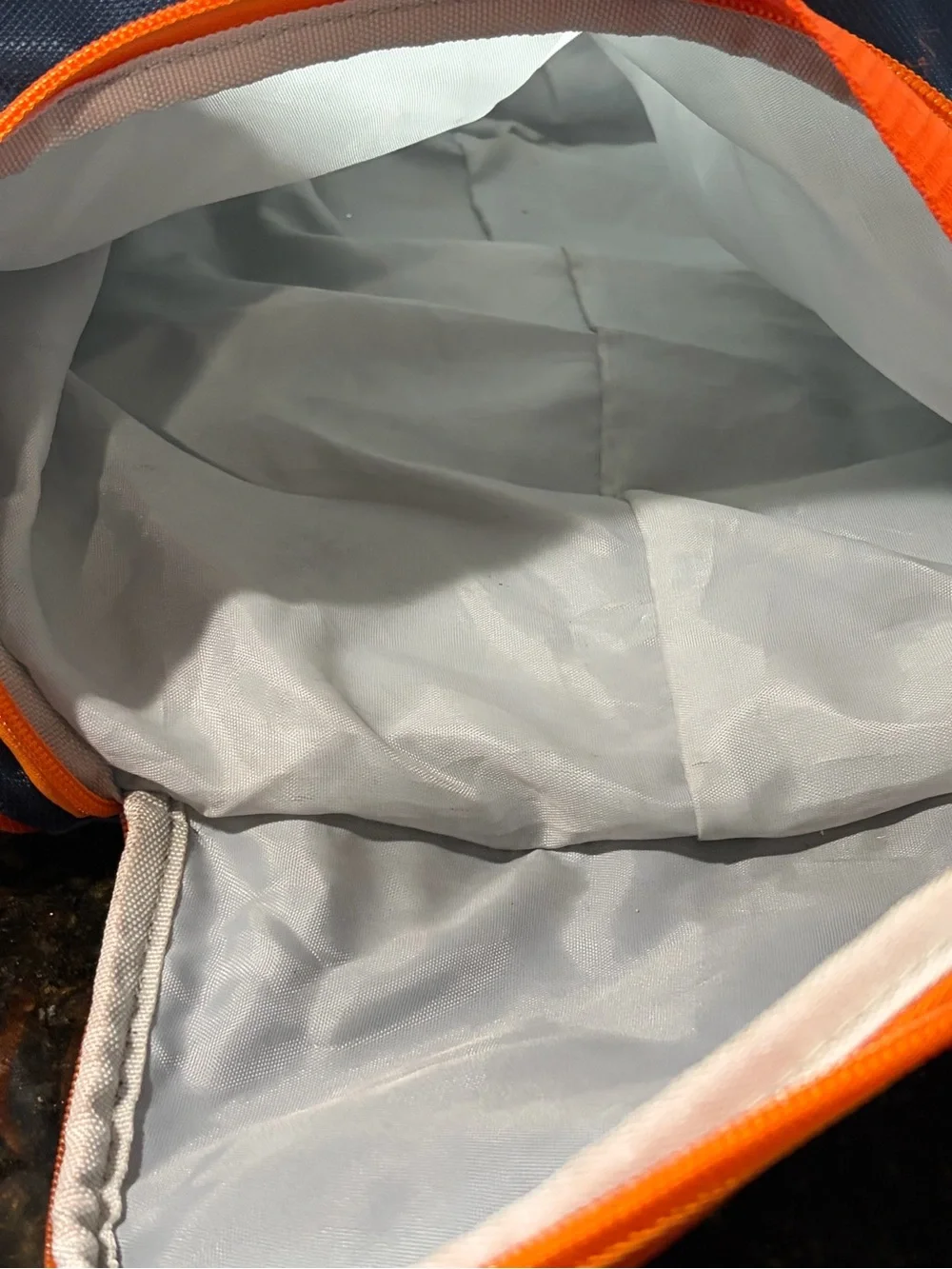 AUBURN UNIVERSITY LOGO Brand Navy and Orange Duffle Bag 22”x12”x10”